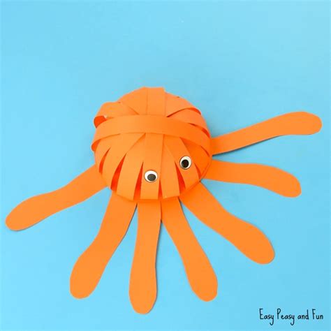 Simple Paper Octopus Craft Summer Crafts For Kids Easy Peasy And Fun