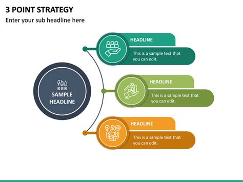 3 Point Strategy Powerpoint Ppt Slides Sketchbubble