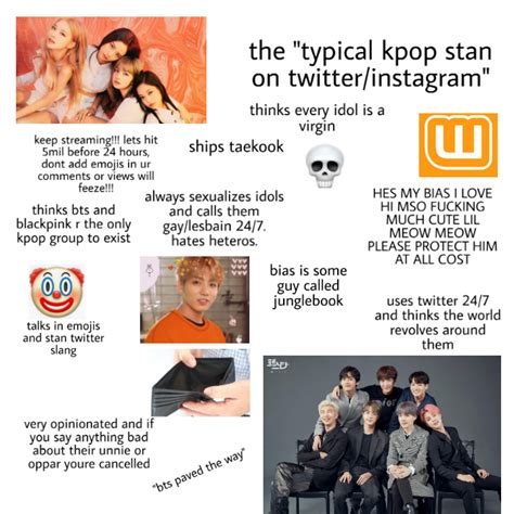 The Typical Kpop Stan On Twitterinstagram Starterpack R