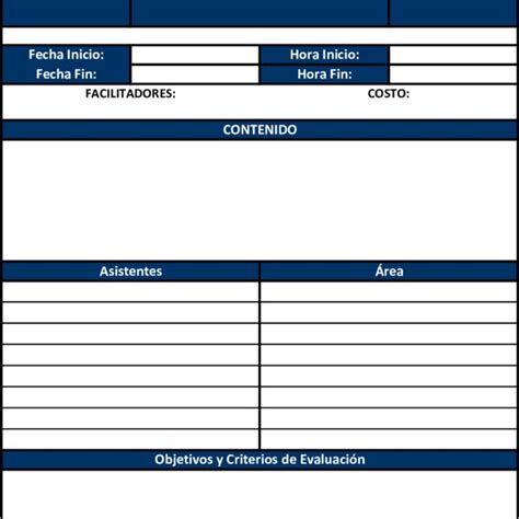 4 Formato De CapacitaciÓn Download Scientific Diagram