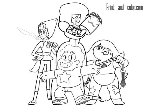 See how to color a faceted button gem with. Steven Universe coloring pages | Print and Color.com