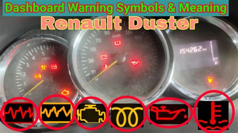 Renault Duster Dashboard Warning Symbols And Meaning