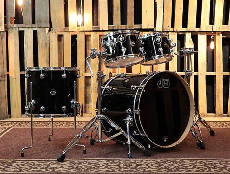 Dw Performance Gloss Black Drum Set 18x228x108x1214x16 Reverb