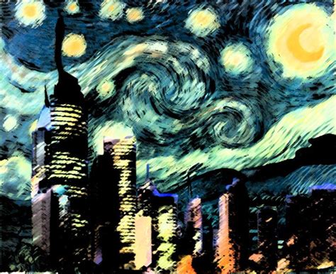 Modern Starry Night By Sehrafina On Deviantart Starry Night Starry