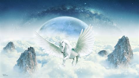 Pegasus Unicorn Wallpaper Unicorn Backgrounds Screensaver Pictures