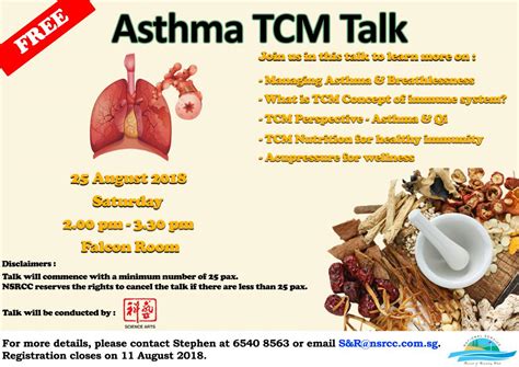 Asthma Tcm Talk National Service Resort And Country Club