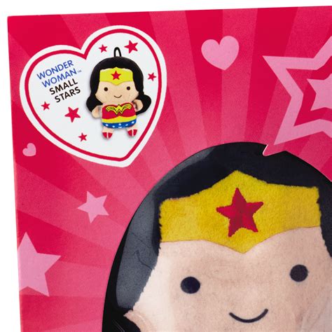 Dc Comics Wonder Woman Valentines Day Card With Stuffed Animal