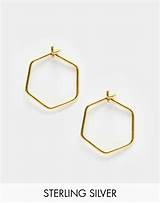 Images of Gold Plated Sterling Silver Earrings