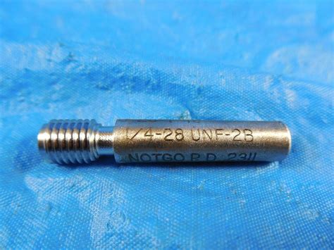 14 28 Unf 2b Thread Plug Gage 25 No Go Only Pd 2311 Inspection 14