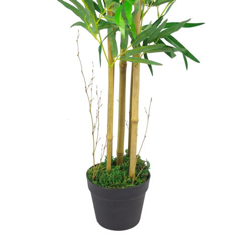 150cm 5ft Natural Look Artificial Bamboo Plants Trees Xl With Gold