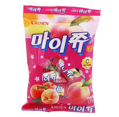 Korean Chewy Candy Crown Mychew 92gpeach Flavor Crownmychew Chewy