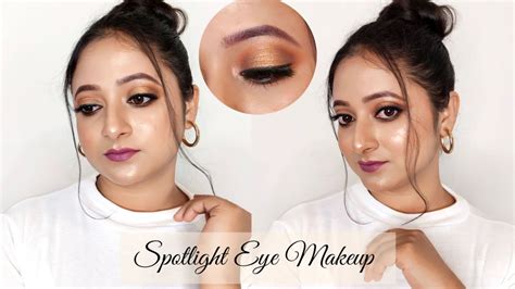 Very Easy Glam Spotlight Eye Makeup Tutorial No Cut Crease And No