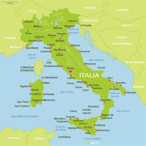 É predominantemente montanhoso, com exceção da planície do pó. Italia Mapa | Mapa