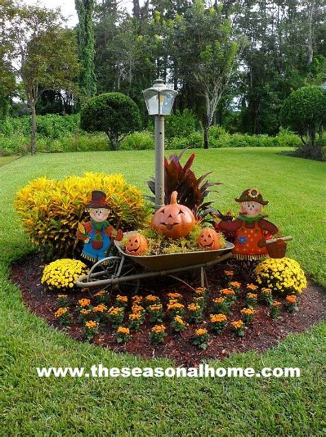Vintage garden decorations you can find in your. 20 DIY Outdoor Fall Decorations That'll Beautify Your Lawn ...