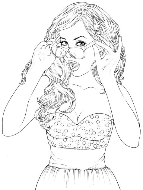 48 Pin Up Girl Coloring Pages For Adults Gulakapash Homeyy