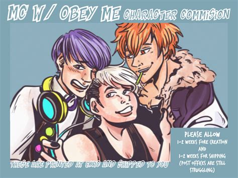 Mc X Obey Me Character Commissions Etsy