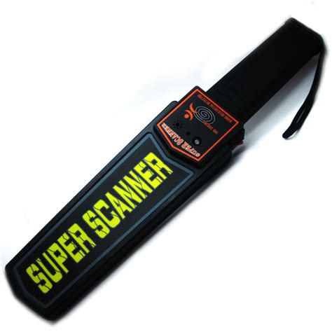 Super Scanner Handheld Metal Detector Black