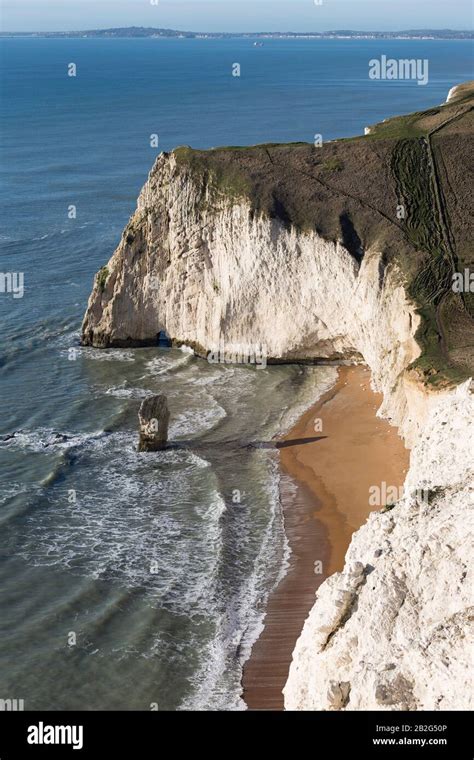 Bats Head And Butter Rock Jurassic Coast Dorset England Uk Stock