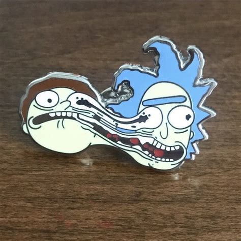 Rick And Morty Enamel Pin 2 Etsy
