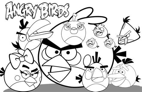 Angry birds coloring pages for kids — mister coloring. Free Printable Angry Bird Coloring Pages For Kids