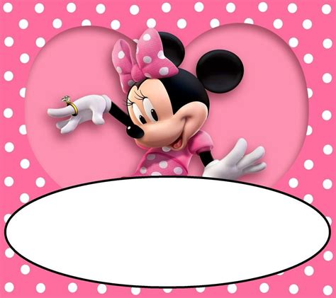 Minnie Mouse Invitation Template Editable And Free Download Free
