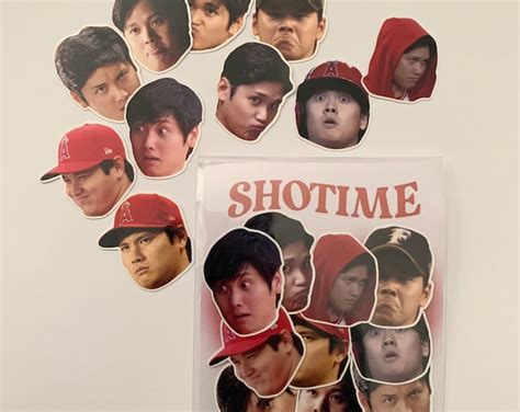 Shohei Ohtani Sticker Pack Etsy
