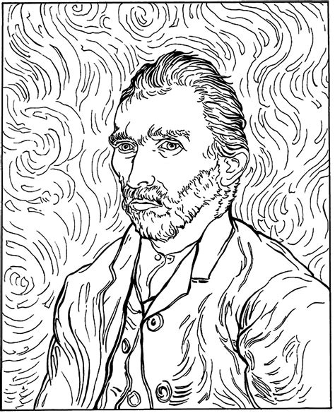 Dibujo Gratis De Vincent Van Gogh Para Descargar Y Colorear Vincent