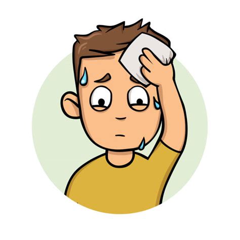 Sweating Forehead Illustrations Royalty Free Vector Graphics And Clip