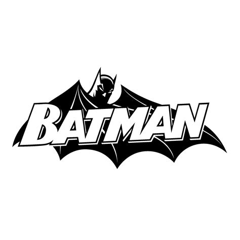 Batman Black And White Comic Logo