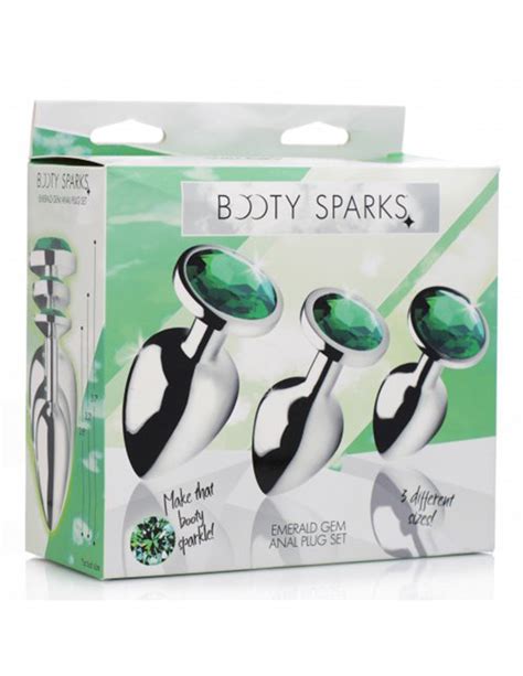 Booty Sparks Emerald Gem Anal Plug Set Wholese Sex Doll Hot Saletop