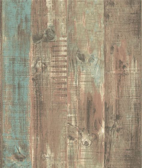Grace And Gardenia G58303 Distressed Blue And Gray Barnwood Wallpaper