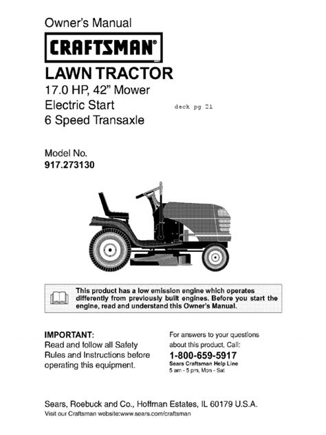 Craftsman Lt2000 Owners Manual Tractor Clutch