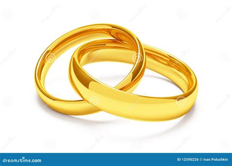 Two Gold Wedding Rings Royalty Free Stock Image Image 12590226