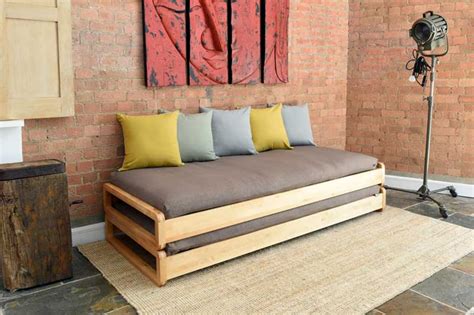 solid birch single stacking bed futon company