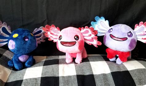Handmade Kirby Inspired Axolotl Plushies Etsy