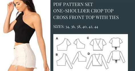 Crop Top Sewing Pattern Sewing Pattern Pattern Sewing Etsy Uk
