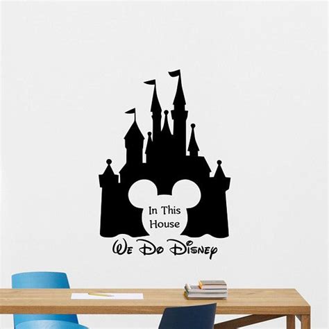 In This House We Do Disney Wall Decal Mickey Mouse Ears Poster Disney