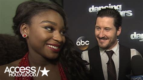 Dancing With The Stars Normani Kordei And Val Chmerkovskiy React To