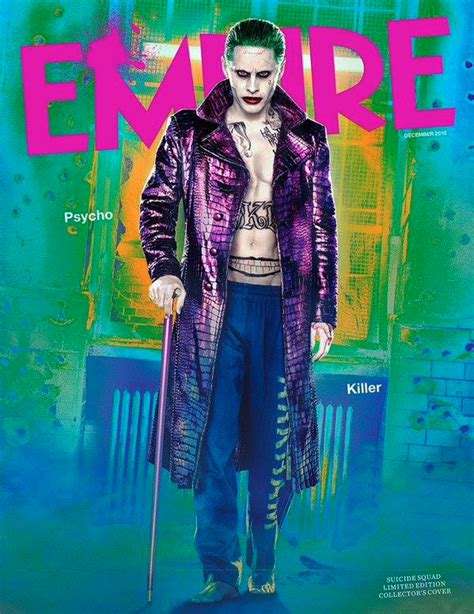 I heard he has anarchy written on his backpack. New Suicide Squad image has Jared Leto in full Joker costume