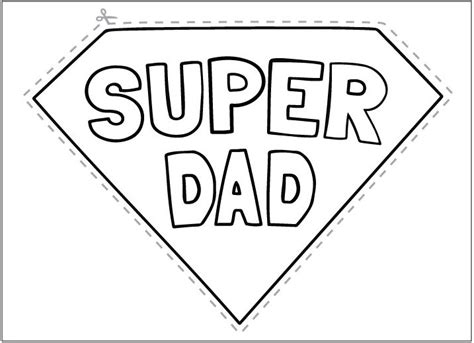 super dad fathers day printable