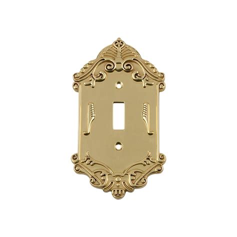Nostalgic Warehouse Victorian Switch Plate With Single Toggle In