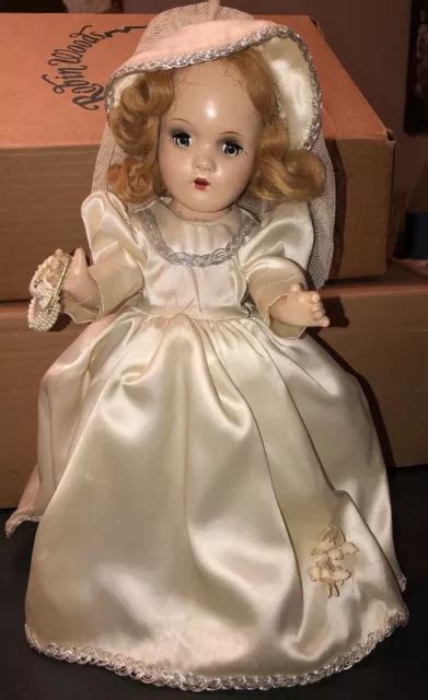 Vintage 1930s Or 1940s Bright Star Horsman Composition Bride Doll 13