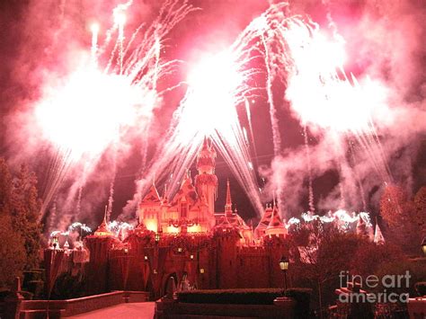 Firworks Explosion Over Disneyland Castle Photograph By Patrick Morgan
