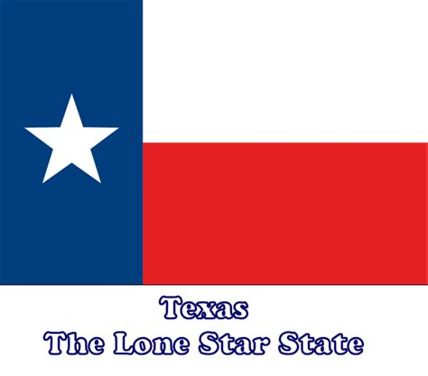 Large Horizontal Printable Texas State Flag From