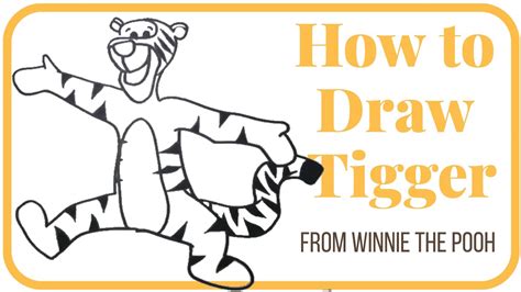 How To Draw Tigger From Winnie The Pooh Easy Step By Step Video
