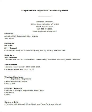 If you have relevant internship experience, here's how you add it: Great Resume Template High School Student No Experience ...