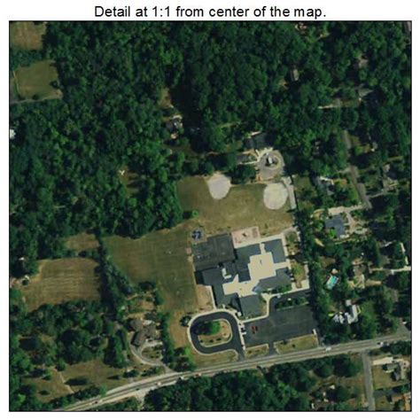 Aerial Photography Map Of Bingham Farms Mi Michigan