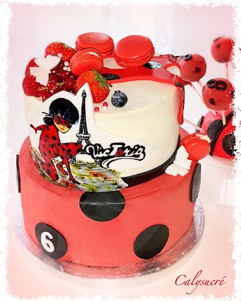 Gâteau Miraculous Ladybug Lady Bug Birthday Cake Bug Birthday Cakes