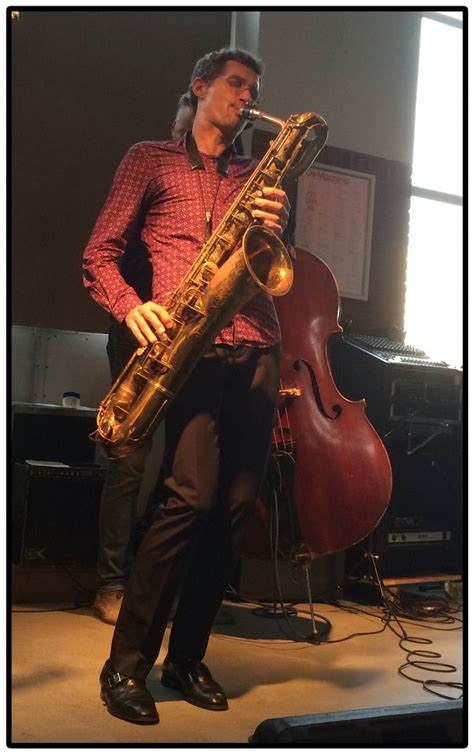 Baritone Saxophone Player Rik Van Den Bergh Live In De Machinist