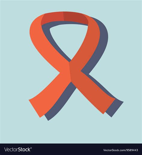 Breast Cancer Awareness Red Ribbon Royalty Free Vector Image